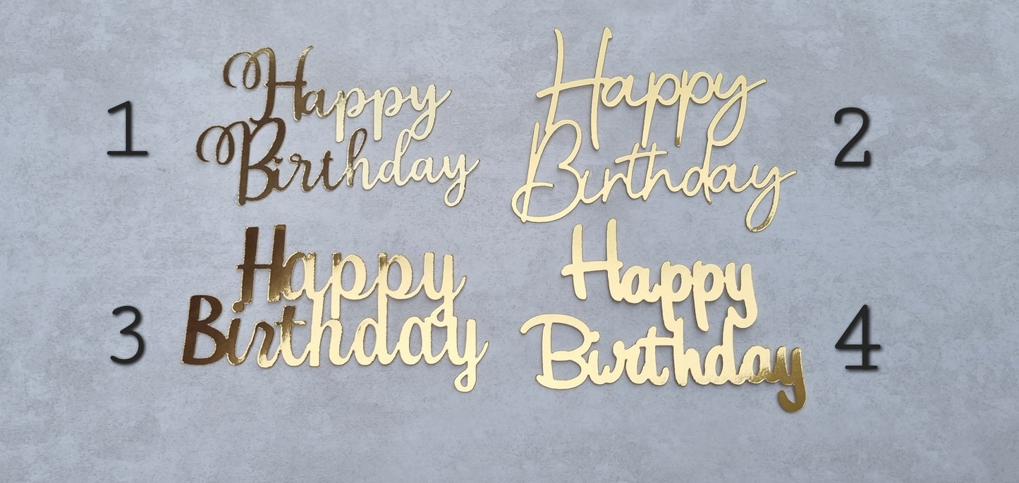 Sheet Cake Happy Birthday Topper 1