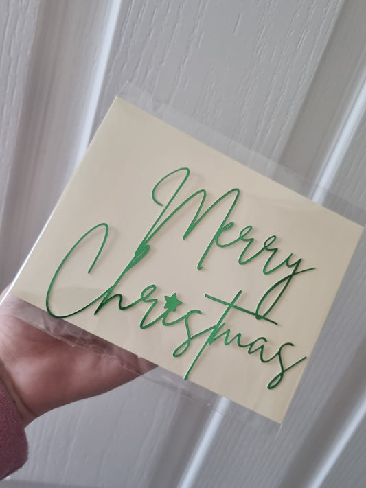 Merry Christmas Sheet cake topper style 14