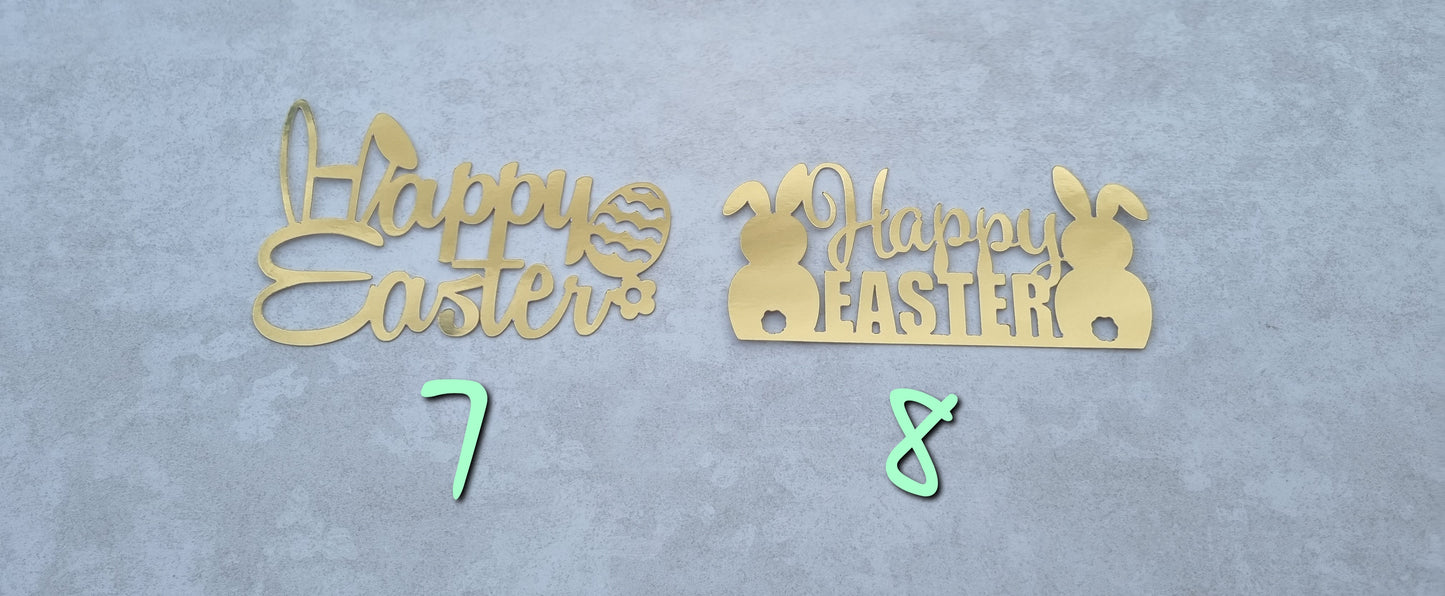Easter Sheet cake toppers