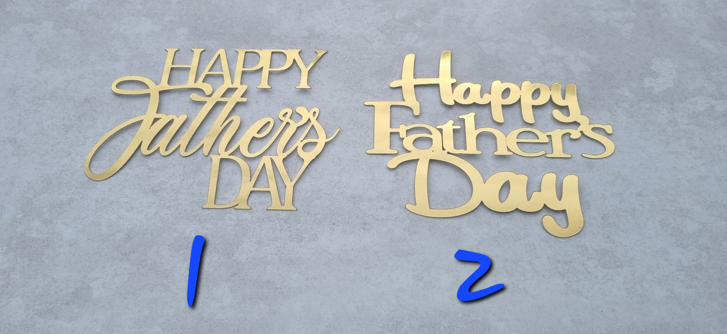 Father's Day Sheet cake topper