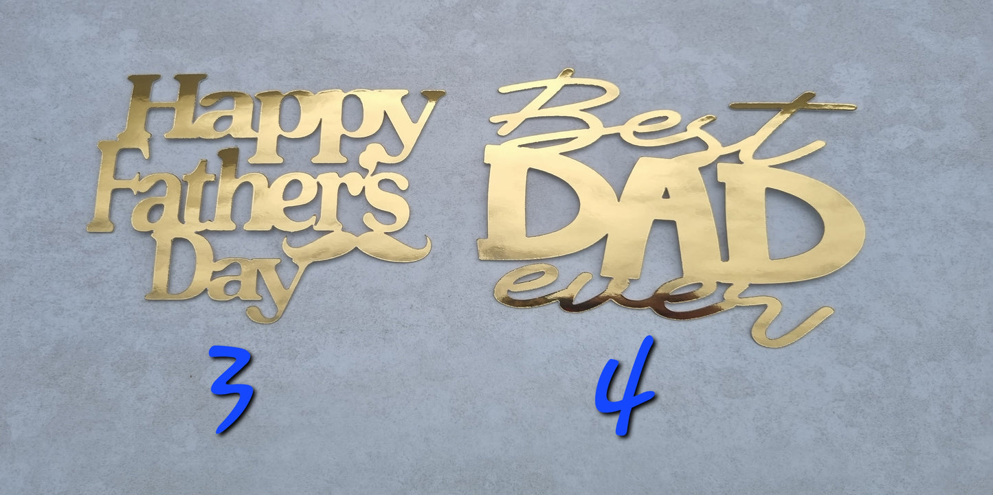 Father's Day Sheet cake topper
