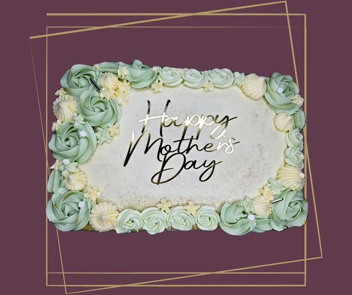 Happy Mother's Day sheet cake charm