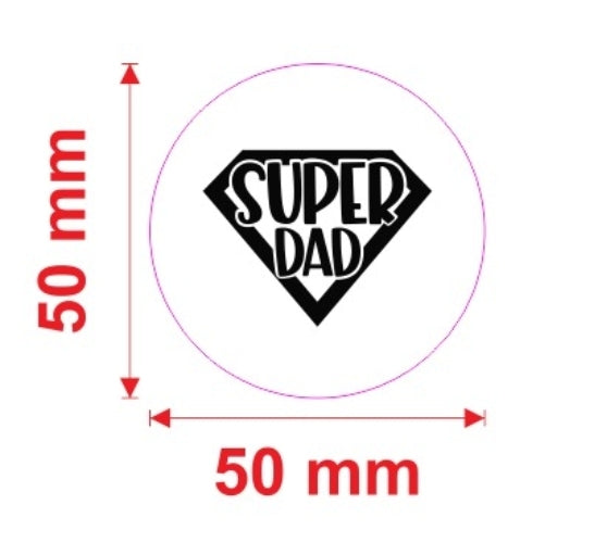 Super Dad acrylic charm x10 (Please read Description)