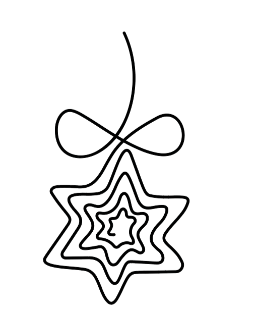 Christmas Continuous line art