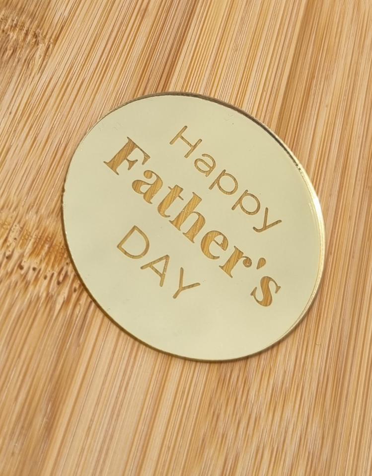 Happy Father's Day acrylic charm x10 (Please read description)