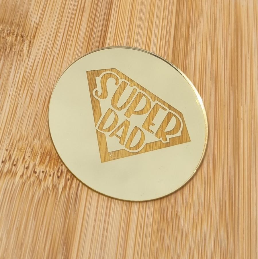 Super Dad acrylic charm x10 (Please read Description)