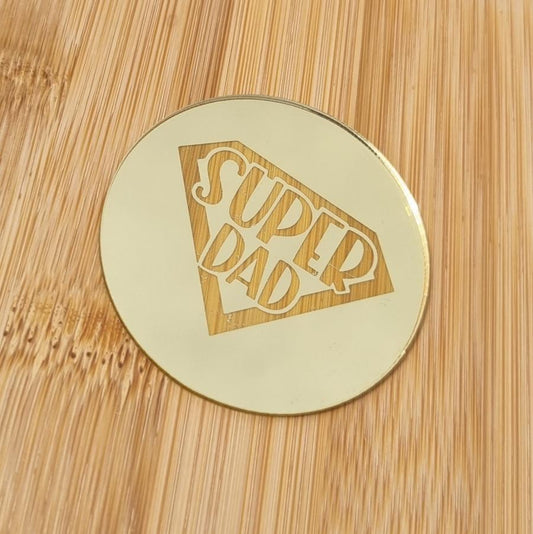 Super Dad acrylic charm x10 (Please read Description)