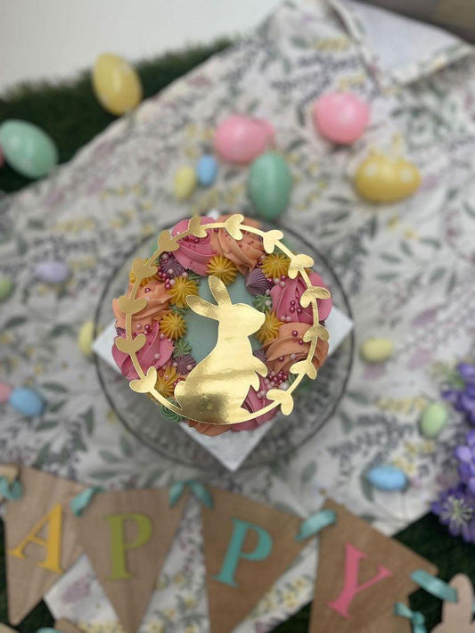 Easter Bento Wreath topper ( Gold Mirror)