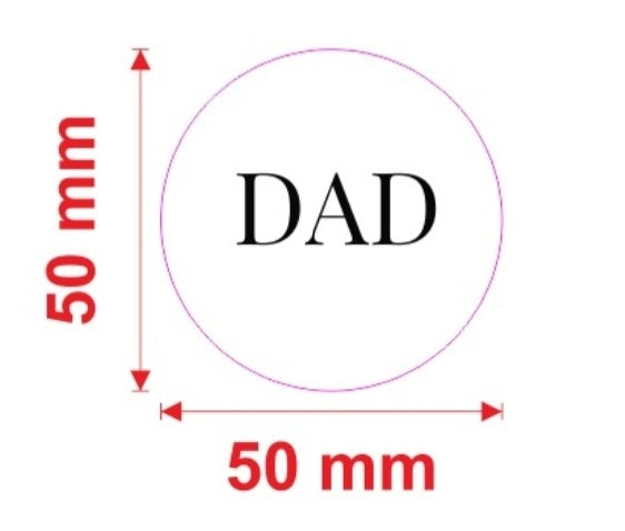 Dad Acrylic charm x10 (Please read description)